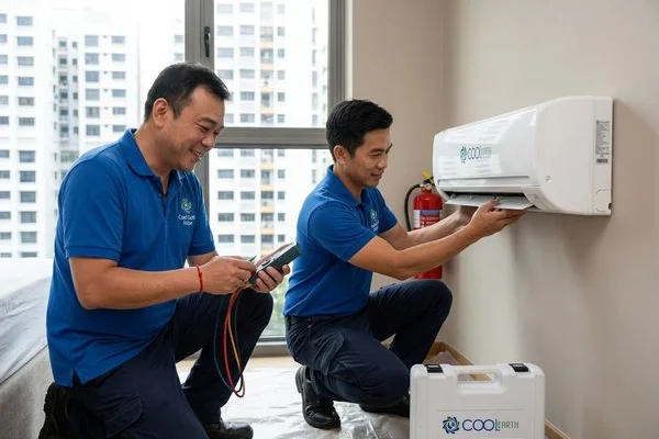 Aircon Installation work example 1