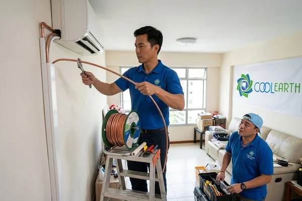 Aircon Installation work example 2