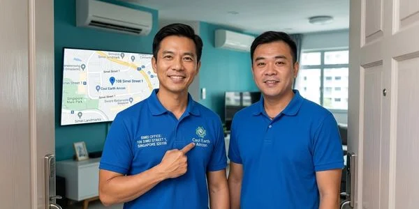 Map showing Cool Earth Aircon Simei office location